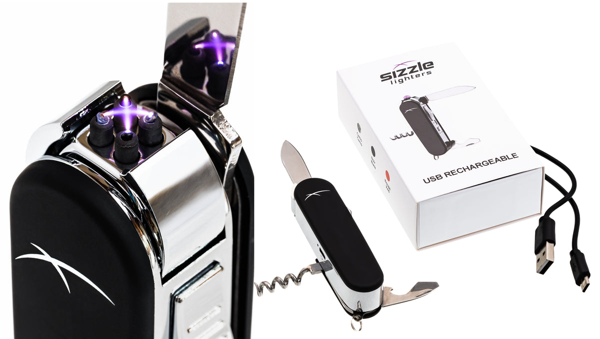 Multi Sizzle Scout Rechargeable Plasma Arc Multi-Tool Lighter – Sizzle Lighters